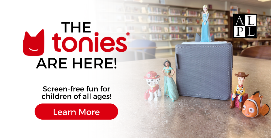 The Tonies are available at the Albert Lea Public Library
